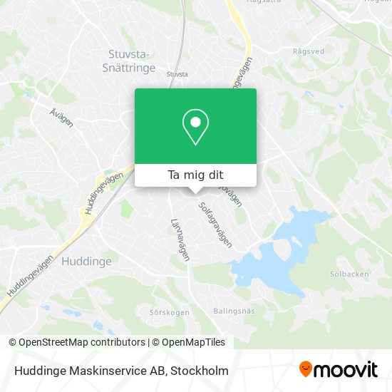 Huddinge Maskinservice AB karta