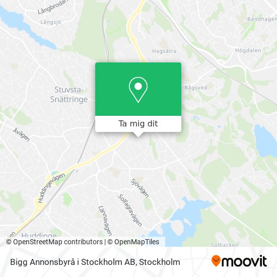 Bigg Annonsbyrå i Stockholm AB karta