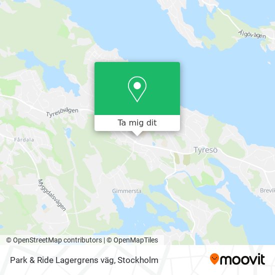 Park & Ride Lagergrens väg karta