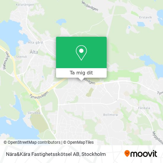 Nära&Kära Fastighetsskötsel AB karta