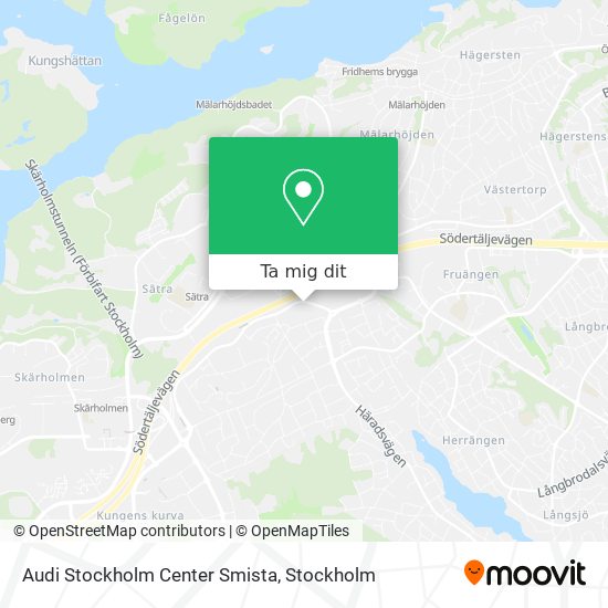 Audi Stockholm Center Smista karta