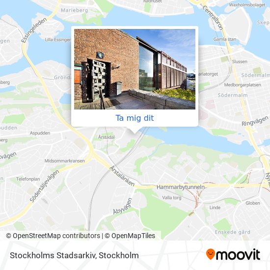 Stockholms Stadsarkiv karta