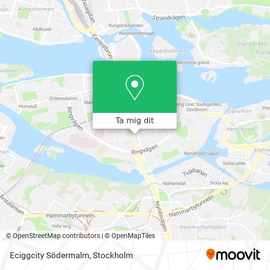 Eciggcity Södermalm karta