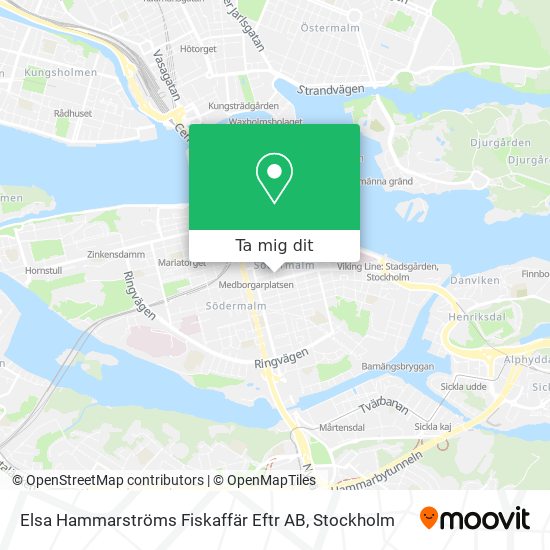 Elsa Hammarströms Fiskaffär Eftr AB karta