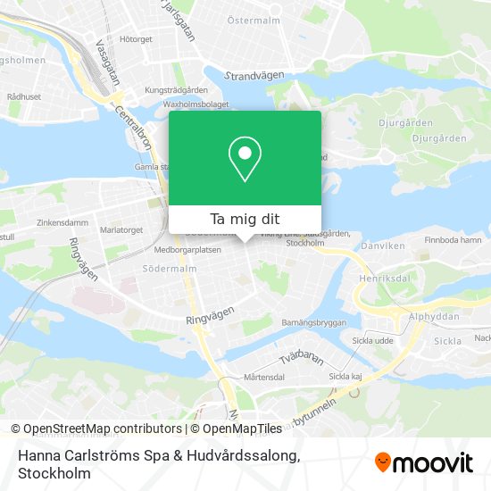 Hanna Carlströms Spa & Hudvårdssalong karta