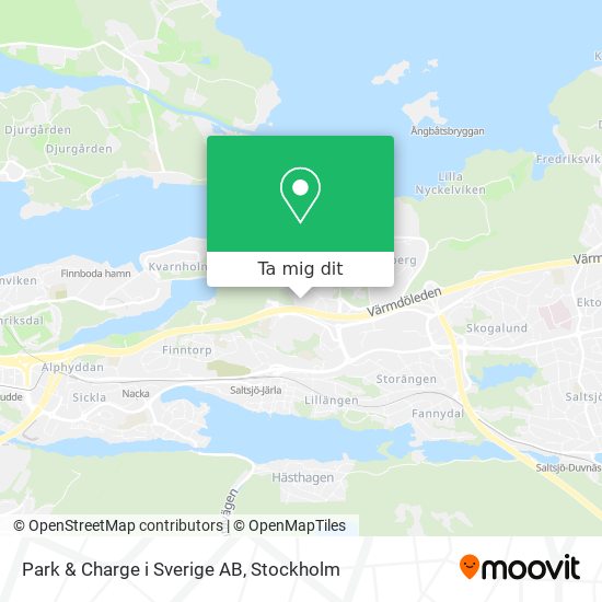 Park & Charge i Sverige AB karta