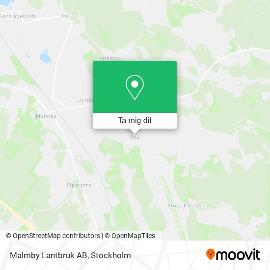 Malmby Lantbruk AB karta