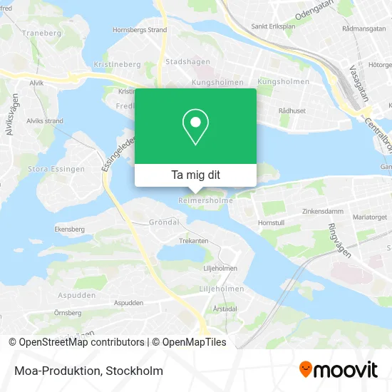 Moa-Produktion karta