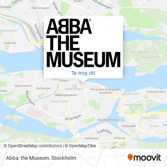 Abba: the Museum karta