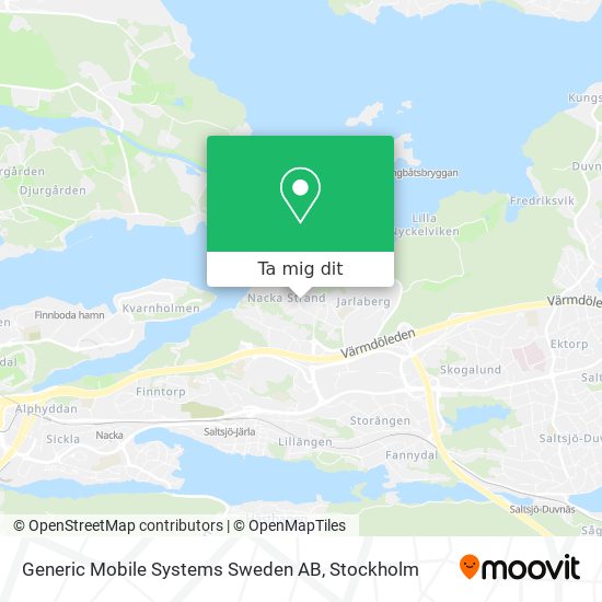 Generic Mobile Systems Sweden AB karta