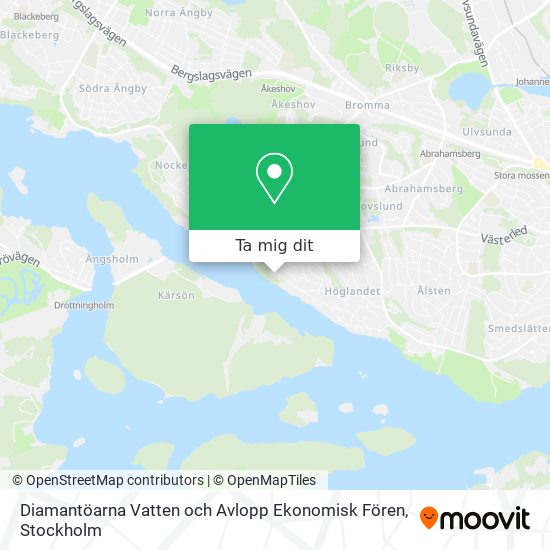Diamantöarna Vatten och Avlopp Ekonomisk Fören karta