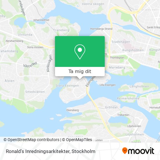 Ronald's Inredningsarkitekter karta