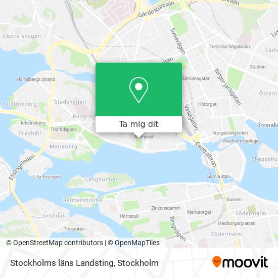 Stockholms läns Landsting karta