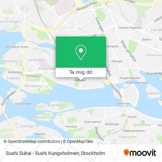 Sushi Sukai - Sushi Kungsholmen karta