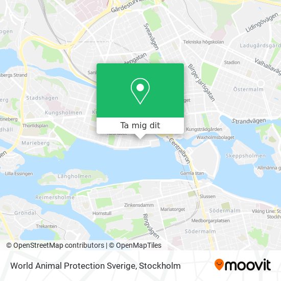 World Animal Protection Sverige karta