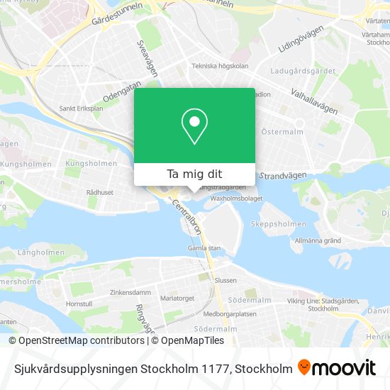 Sjukvårdsupplysningen Stockholm 1177 karta