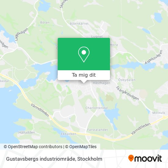 Gustavsbergs industriområde karta