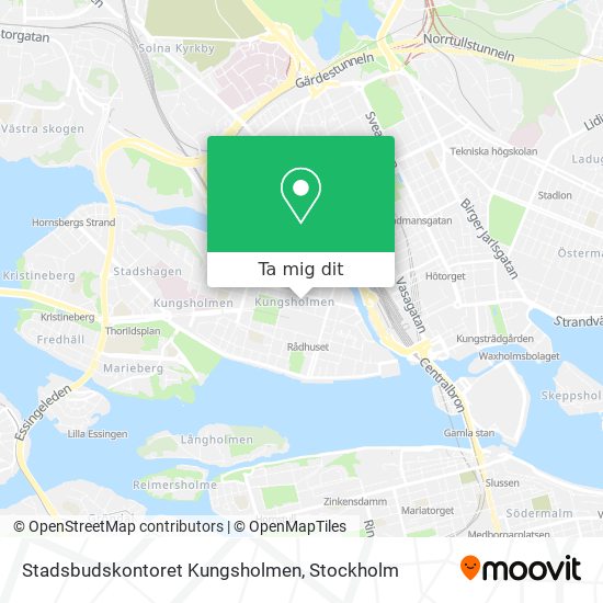 Stadsbudskontoret Kungsholmen karta