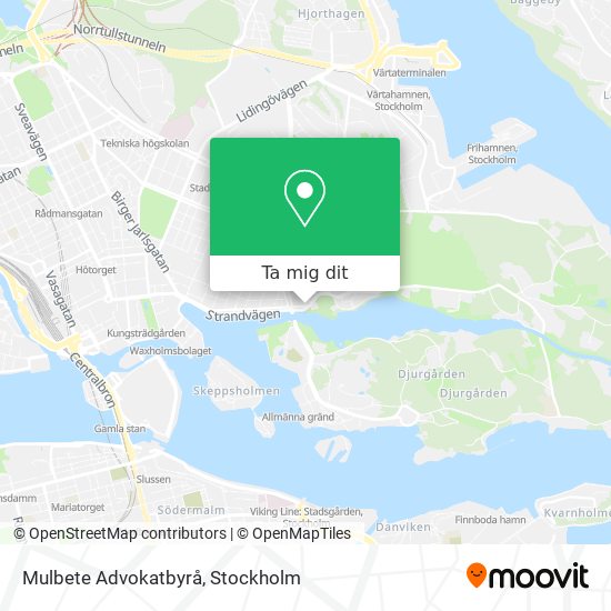 Mulbete Advokatbyrå karta