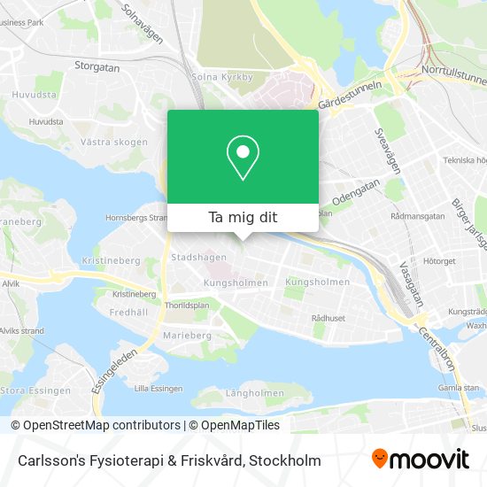 Carlsson's Fysioterapi & Friskvård karta