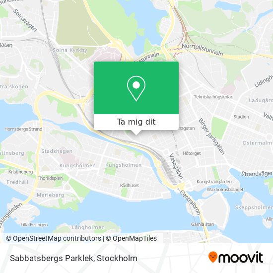 Sabbatsbergs Parklek karta