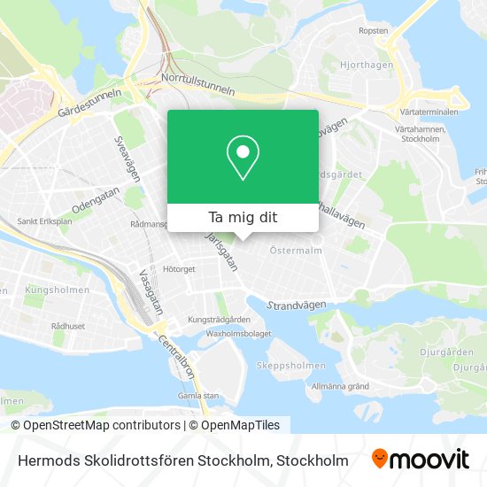 Hermods Skolidrottsfören Stockholm karta