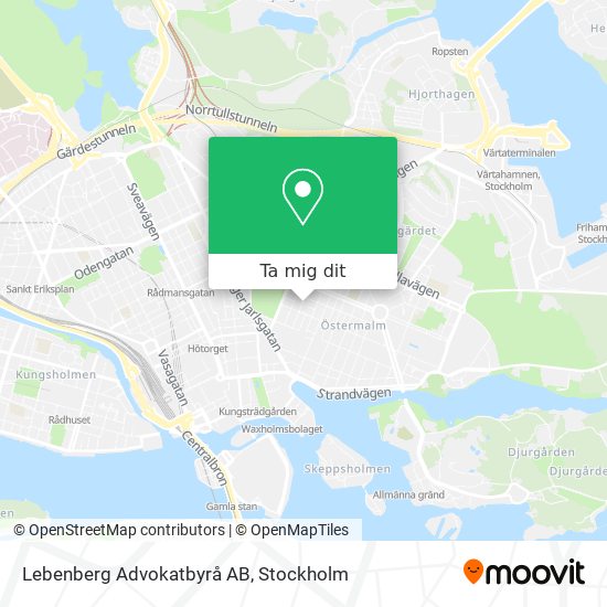 Lebenberg Advokatbyrå AB karta
