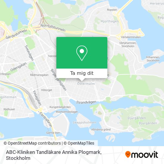 ABC-Kliniken Tandläkare Annika Plogmark karta