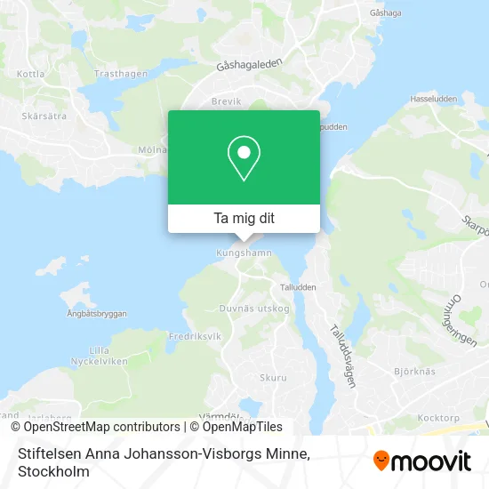 Stiftelsen Anna Johansson-Visborgs Minne karta
