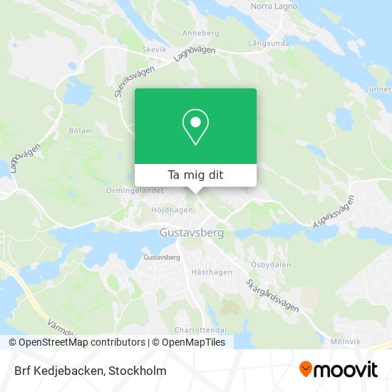 Brf Kedjebacken karta