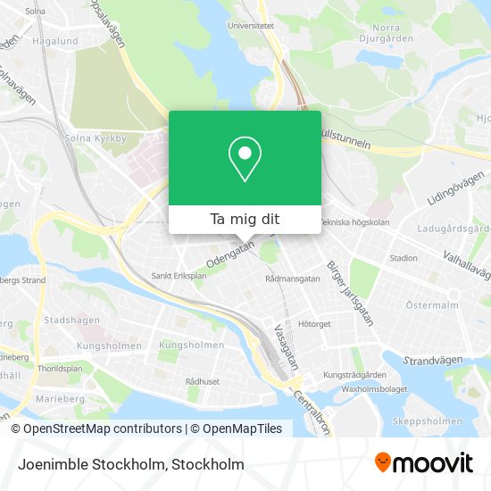 Joenimble Stockholm karta