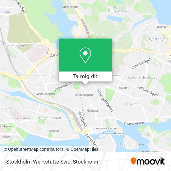 Stockholm Werkstätte Swo karta