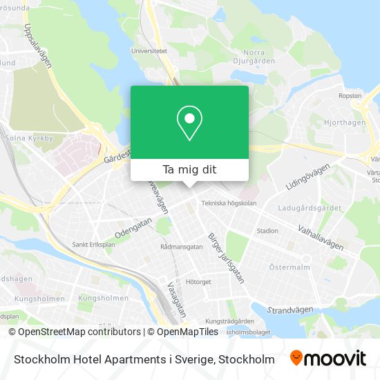 Stockholm Hotel Apartments i Sverige karta