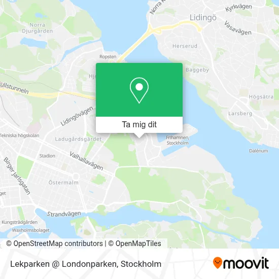 Lekparken @ Londonparken karta