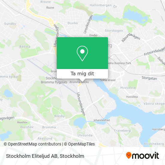 Stockholm Eliteljud AB karta