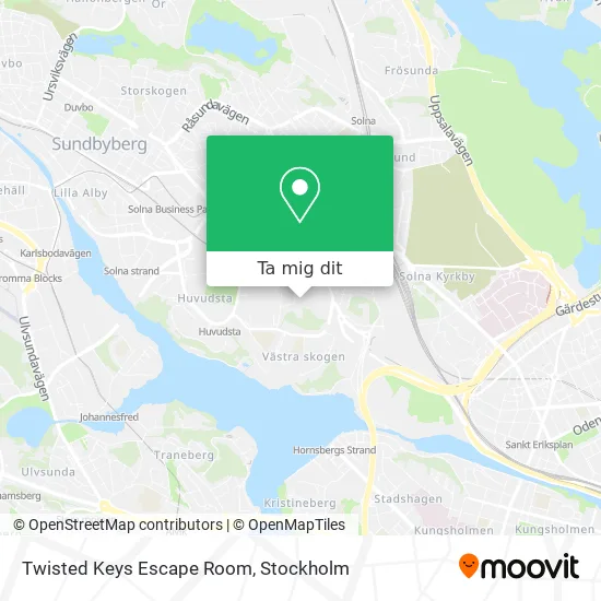 Twisted Keys Escape Room karta