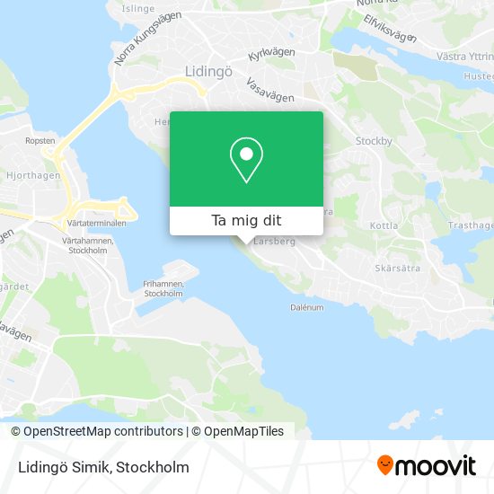 Lidingö Simik karta