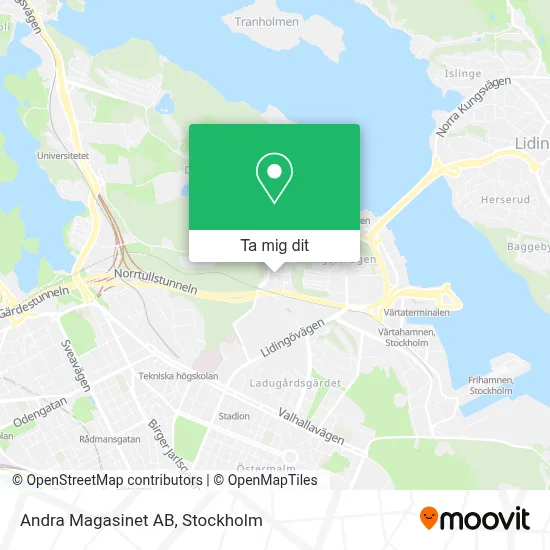 Andra Magasinet AB karta