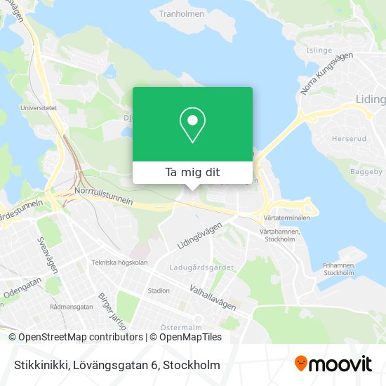 Stikkinikki, Lövängsgatan 6 karta