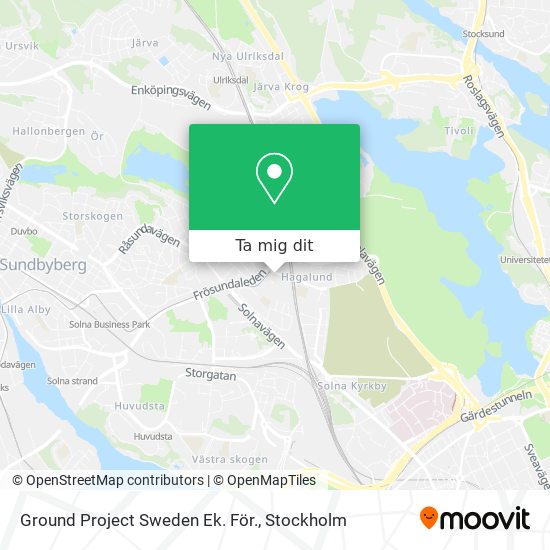 Ground Project Sweden Ek. För. karta