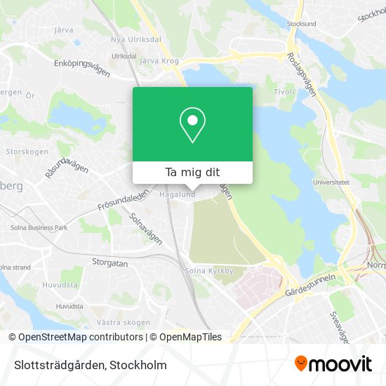 Slottsträdgården karta