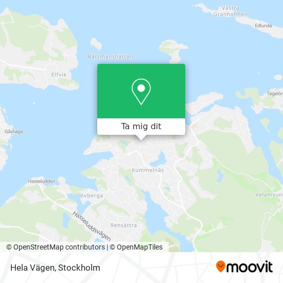 Hela Vägen karta