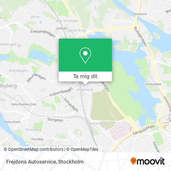 Frejdons Autoservice karta