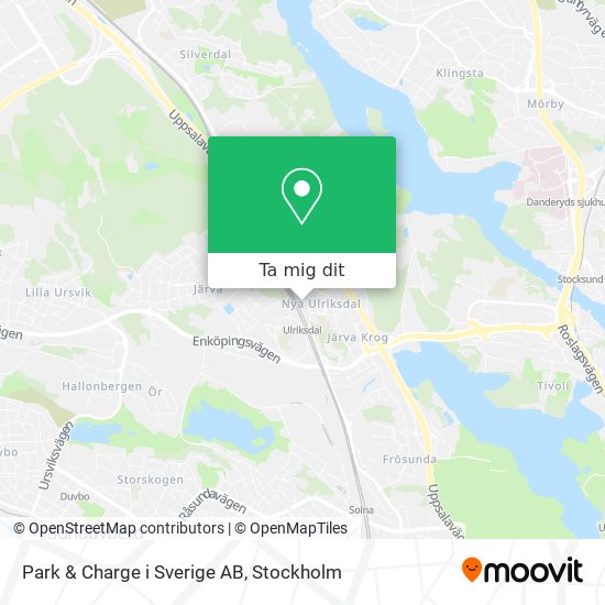 Park & Charge i Sverige AB karta