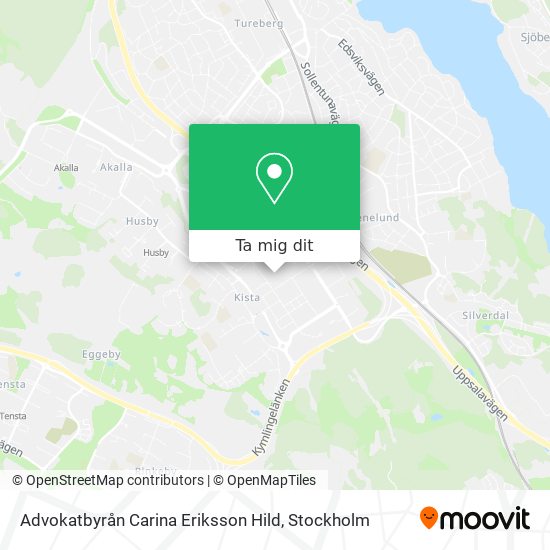 Advokatbyrån Carina Eriksson Hild karta