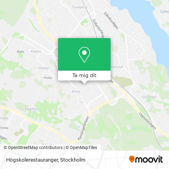 Högskolerestauranger karta