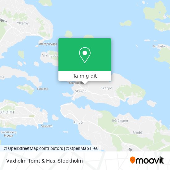 Vaxholm Tomt & Hus karta