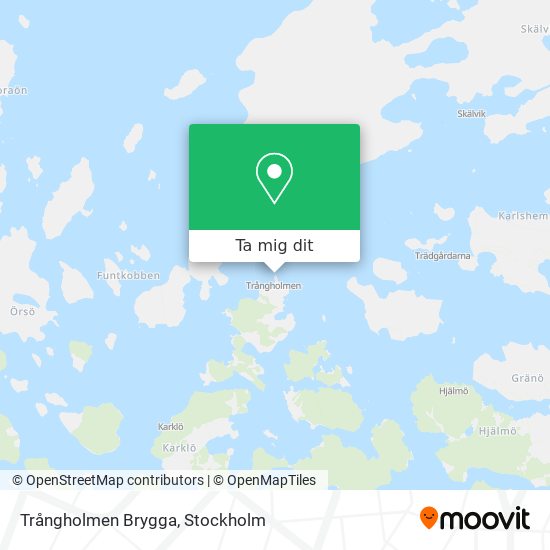 Trångholmen Brygga karta