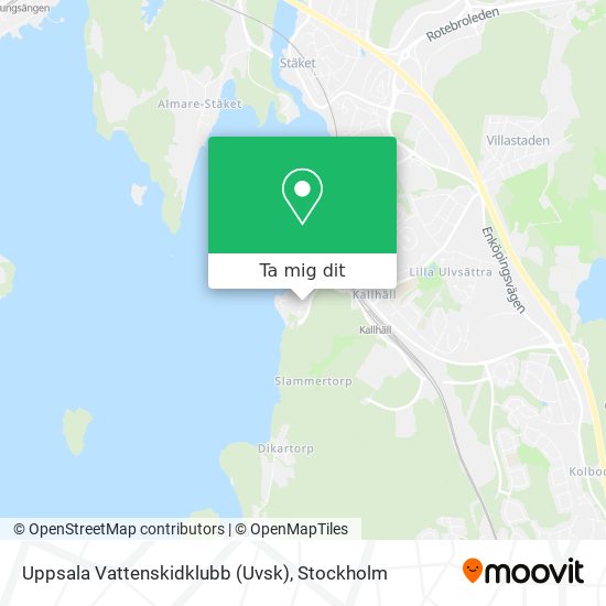 Uppsala Vattenskidklubb (Uvsk) karta