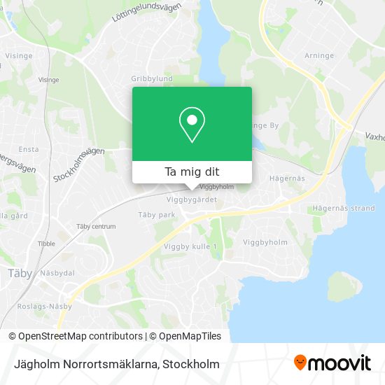 Jägholm Norrortsmäklarna karta